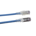 Patch Cord Siemon Blindado, F/UTP, 28 AWG, Ultradelgado, Categoría 6A, Azul, 2 metros - Imagen 3