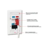 Faceplate Siemon, CT, 2 Espacios, Vertical, Blanco - Imagen 2
