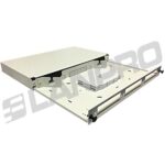ODF METALICO PARA F.O.DE 1U MONTABLE EN RACK DE 19"HASTA 48 PUERTOS NO INCL. PANEL ADAPTADORES