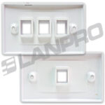 Faceplate Superficial Blanca Orientación Horizontal De 1 Puerto No Incluye Módulos - Imagen 3