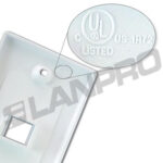 Faceplate Superficial Blanca Orientación Horizontal De 1 Puerto No Incluye Módulos - Imagen 2