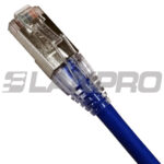 Patch Cord Ultradelgado Cat6a Doble Blindaje S/FTP 28AWG Color Azul Chaqueta LSZH