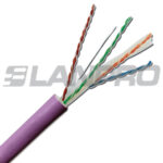 Cable U/UTP Cat6a Blindado Uso Interior 23AWG Chaq. LSZH Color Violeta