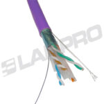 Cable F/Utp Cat6A Blindado Uso Interior 23Awg Chaq. Lszh Color Violeta Certificado Delta Testeado - Imagen 3