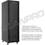 GABINETE DE PISO  PROFUNDIDAD 1000MM ANCHO 600MM ALTURA 42U 4 VENTILADORES