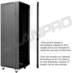 GABINETE DE PISO  PROFUNDIDAD 1000MM ANCHO 600MM ALTURA 42U 4 VENTILADORES - Imagen 3