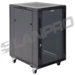 GABINETE DE PISO PROFUNDIDAD 800MM ANCHO 600MM ALTURA 18U 4 VENTILADORES