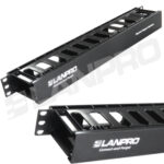 Organizador De Cables Plastico Horizontal Ancho 19" Y 1U De Altura