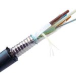 FIBRA OPTICA  6 HILOS MULTIMODO OM4 EN TUBO RELLENO DE GEL CHAQUETA PE CON CINTA DE ACERO CORRUGADO