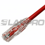 Patch Cord Cat6 Ultradelgado Sin Blindar 26AWG Multifilar Chaqueta CM Rojo